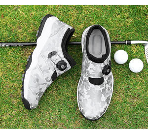 High Quality Unisex Large Size <b>Golf</b> Shoes With Rotating Buckle Laces Laser Upper Waterproof Wear Resistant Training <b>Golf</b> Shoes - Product Image 4
