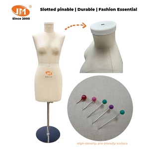 Junmei Maniquí de Fibra de Vidrio Impreso en 3D a <span class=keywords><strong>Escala</strong></span> <span class=keywords><strong>1</strong></span>/<span class=keywords><strong>2</strong></span>, Talla 84, con Parte Superior del Cuerpo, Pinzable, Mini Maniquí para Confección de Patrones y Enseñanza de Moda - Product Image 3