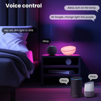 Tuya Wifi LED veilleuses intelligentes lampe de table à intensité variable RGB Table chevet bol lampe voix APP contrôle Google Home Alexa Smartlife