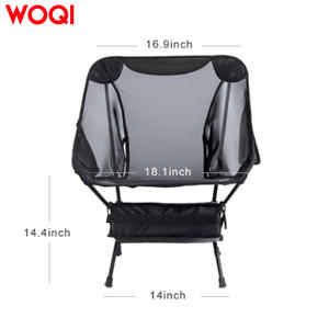 Silla Plegable para Camping Woqi, 26 Pulgadas de Altura, Marco de Aluminio, Malla Transpirable, Silla de Jardín para Picnic, Playa y Uso en Exteriores - Product Image 2