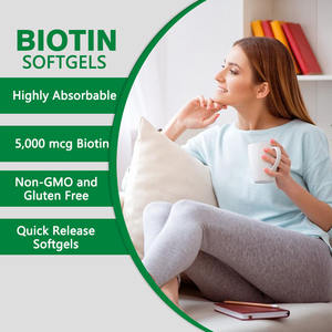 Gélules à la biotine personnalisées <span class=keywords><strong>de</strong></span> qualité supérieure, supplément vitaminique hautement absorbable à libération rapide pour les cheveux, la peau et les ongles, complément alimentaire - Product Image 4