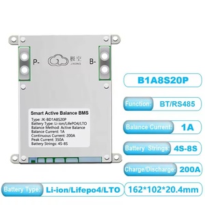 DDP JK BMS Stock 4S 8S 100A 200A 300A Smart BMS JK B2A8S30P 2A Équilibrage Actif du Courant LI-ION LIFEPO4 LTO BMS - Product Image 4