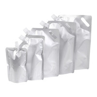 Haute capacité 250ml 500ml 1L 2L 5L en aluminium buse sac en plastique en aluminium feuille bec poche pour liquide pur lait de l'eau