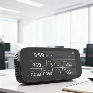 9-in-One 실내 공기질 측정기 AQI CO2 PM2.5/10 TVOC 포름알데히드 감지기 가스 분석기 가정용 공기 테스트 OEM 지원 - Product Image 2
