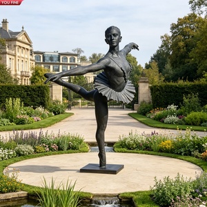 YOUFINE Escultura de Bailarina de Bronce de Tamaño Real, Elegante Estatua de Bailarina de <span class=keywords><strong>Ballet</strong></span> para Jardín y Parque - Product Image 6