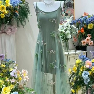 <span class=keywords><strong>2025</strong></span> Nhà Máy Trực Tiếp Đầy Màu Sắc Bướm Đính Thêu Dot Đám Cưới Cổ Trung Quốc Lưới Ren Vải Chất Lượng Cao Trọng Lượng Nhẹ - Product Image 6