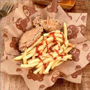 Papel de Envolver de Papel Kraft Resistente a la Grasa, Reciclable y de Grado Alimenticio, para Sándwiches, Hamburguesas, Pollo Frito y Papas Fritas - Product Image 5