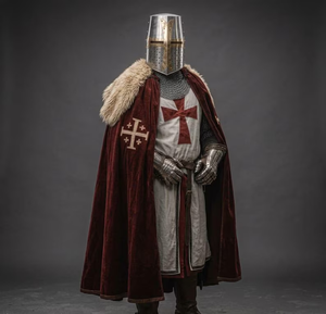 Armure Complète de Chevalier Templier Médiéval en Acier Calibre 18, Modèle Coulé Traditionnel, pour Reconstitutions Historiques, Cosplay et Présentation - Product Image 3