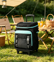 Glacière roulante INSMEER 50L avec roues, souple et pliable pour les courses