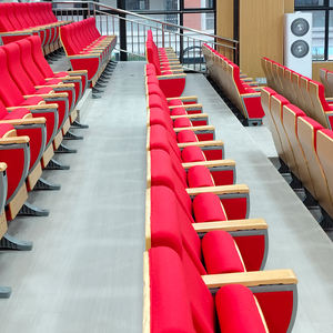 Venta al por mayor de asientos de iglesia de tela de lujo y sillas de pasillo con <span class=keywords><strong>escritorios</strong></span> de madera de fabricantes - Product Image 3