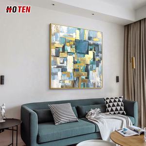 Puro pintado a mano arte abstracto pintura al óleo paisaje lienzo tela para decoración para sala de estar - Product Image 5