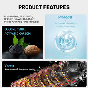 Dispenser d'Acqua da Tavolo Elettrico Smart Nobana in Plastica a Osmosi Inversa e Ricco di Idrogeno per Uso Domestico e Alberghiero - Product Image 4