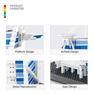 Wange 5220, Hotel Burj Al Arab de Dubái, Famosas Atracciones Arquitectónicas del Mundo, Bloques de Construcción, Modelo de Ladrillos, Juego de Juguetes de Construcción - Product Image 3
