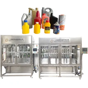 Automatic Lube Engine Oil Bottle Filling Capping And Labeling Machine