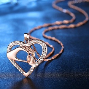 Collar con Colgante de Manos Unidas de Madre e Hijo, Regalo <span class=keywords><strong>para</strong></span> Madre, Hija, Hermana, Abuela, Amigas, Joyería - Product Image 3