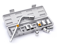 Kaisi-mini clé à douille portable, réparation de voiture, mini usage domestique, boîte à outils manuels kit d'outils 11 pièces