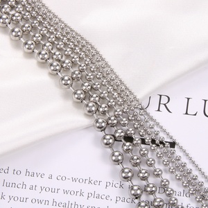 Vendita Diretta dalla Fabbrica <span class=keywords><strong>Collana</strong></span> di Alta Qualità in Acciaio Inossidabile Argentato con Catena a Sfere per Tende a Rullo <span class=keywords><strong>Collana</strong></span> da <span class=keywords><strong>Uomo</strong></span> e Donna - Product Image 6