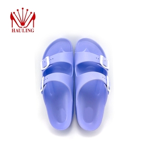 Sandalias de playa al por mayor con doble tira de EVA, elegantes, con logotipo personalizado, hebilla ajustable y soporte para el arco del pie - Product Image 6
