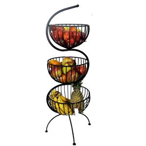 Panier en fil métallique en forme de fleur plaqué cuivre européen fait à la main, organisateur de rangement de cuisine en fer Artesign pour fruits - Product Image 3