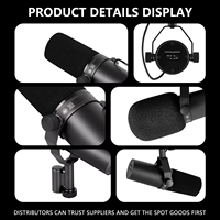 Microphone dynamique professionnel SM7B pour diffusion, micro cardioïde de studio pour chant, enregistrement de podcasts et diffusion radio