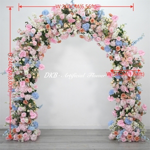 DKB Hot Selling Floral Arch Arrangement U-shaped Artificial <b>Flower</b> Arch Cost-effective Floral Solutions for Parties - Product Image 2