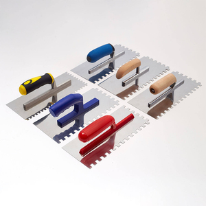 Ensemble de truelles crantées professionnelles en acier inoxydable pour l'installation de carreaux, le lissage du mortier et les projets de rénovation de la construction - Product Image 2