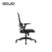 Chaise de bureau pivotante de direction moderne en nylon à mailles rafraîchissantes confortables noires élégantes en vente de gros pour le personnel et les tâches de conférence