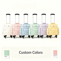 Sac à outils à roulettes personnalisé grande capacité en tissu Oxford 600D, multi-poches, sac à roulettes pour enseignant avec roues et bandoulière