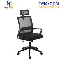 Chaise de bureau à dossier haut, design moderne, chaise de visiteur pour la maison, chaise de bureau ergonomique avec support lombaire en maille