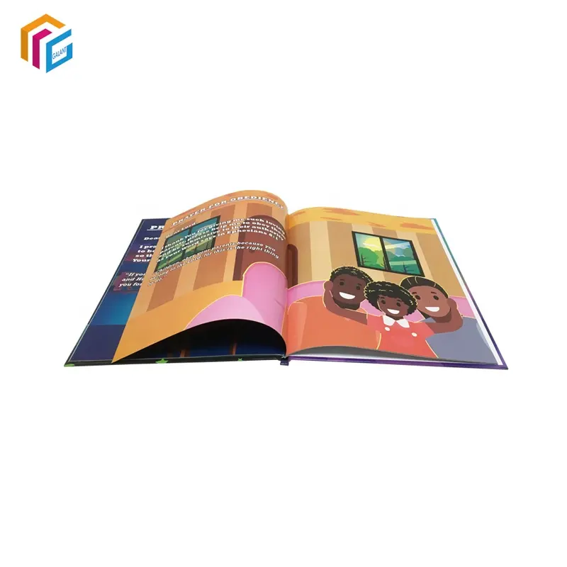 Custom Full Color Film Gelamineerd Hardcover Gebed Boek Afdrukken Kinderen Verhaal Boekje Catalogus Boek