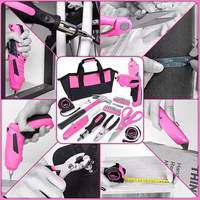 122 pièces rose dame ménage combinaison trousse à outils le plus populaire jeu de tournevis pour réparation à domicile avec personnalisation OEM