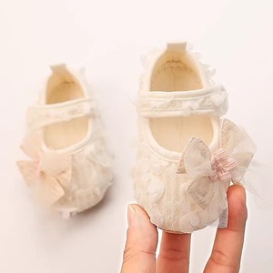 <span class=keywords><strong>Scarpe</strong></span> Autunnali per Bambina, Stile Principessa con Petali, Design Francese, Rosa <span class=keywords><strong>Beige</strong></span>, Suola Morbida - Product Image 3