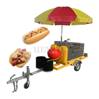 Tricycle de chariot de nourriture d'opération facile/remorque chariot de nourriture/chariot de nourriture de hot-dog