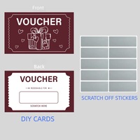 Cartes de loterie à gratter personnalisées avec impression sur mesure et numéros variables