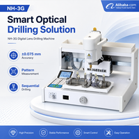 Machine de perçage de lentilles numérique NH-3G, perceuse optique CNC de haute précision pour lunettes sans monture