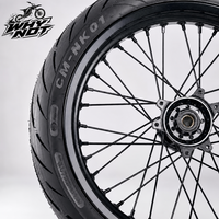 Kit de roues Supermoto en aluminium Surron Ultra Bee 17 pouces 100/80-17 & 130/70-17 pour moto tout-terrain, kit complet de rénovation/amélioration