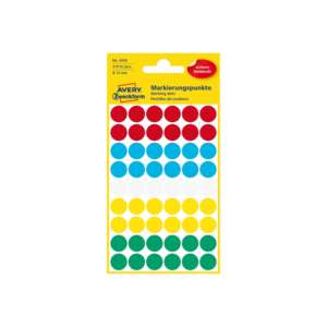 เอเวอรี่ zweckform markierungspunkt 3088 Ø12mm 270 farbig sortiert - Product Image 1