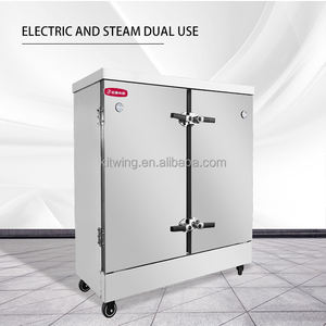 Máquina de vapor de arroz eléctrica y de vapor de dos puertas de 24 capas de doble propósito Precio de fábrica de gran capacidad para hoteles y restaurantes - Product Image 2