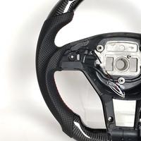 Volant sport en fibre de carbone avec LED, fond plat, remplacement premium, 2013-2014 W204 personnalisé