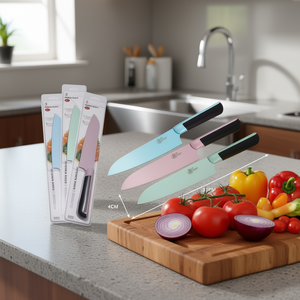Z&Y Kitchen Knife Set 4Cm X 31Cm Colorful Blade For Cooking Cutlery - Product Image 3