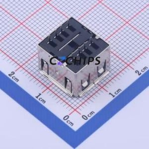907-312A1021Y10200 <b>USB</b> Connector Through hole Component (THT) Connector Type-<b>A</b> <b>USB</b> <b>2.0</b> Female Through Hole - Product Image 2