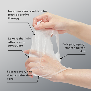 Masque facial en <span class=keywords><strong>feuille</strong></span> <span class=keywords><strong>de</strong></span> collagène recombinant apaisant pour les peaux sensibles, réparation des rougeurs et <span class=keywords><strong>de</strong></span> la sécheresse, format voyage, dropshipping - Product Image 3