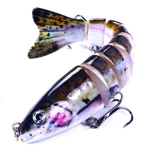 Leurres <span class=keywords><strong>de</strong></span> pêche personnalisés à 8 sections pour la pêche au fond et au lancer longue distance – Matériau ABS avec design imprimé pour le bar et les poissons d'eau douce - Product Image 6