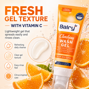 <span class=keywords><strong>Gel</strong></span> <span class=keywords><strong>Limpiador</strong></span> <span class=keywords><strong>Facial</strong></span> Vegano con Vitamina C Balry con Cepillo, <span class=keywords><strong>Limpiador</strong></span> <span class=keywords><strong>Facial</strong></span> Clarificante de Limpieza Profunda para Piel Sensible - Product Image 1