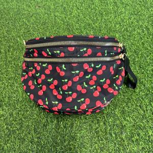 Mode à <span class=keywords><strong>la</strong></span> mode <span class=keywords><strong>fraise</strong></span> motifs taille ceinture sac nouveauté Nylon Fanny Pack poitrine sac pour femmes bandoulière - Product Image 5