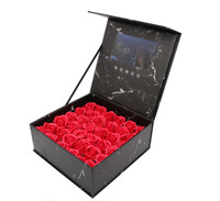 Emballages de fleurs affichage LCD, 24 pièces, affichage et présentation, logo, boîte vidéo, image de coeur, écran LCD