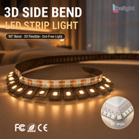 Pita LED SMD2835 DC12V Panjang Sesuai Pesanan, Dapat Dipotong, PCB 15mm untuk Ekstrusi Aluminium, Proyek Penerangan Huruf Tanda 3D