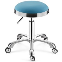 Moderner Weicher Schaumstoff-PU-Hocker für Labor Barhocker mit Drehrollen Büro Verstellbare Friseurstühle