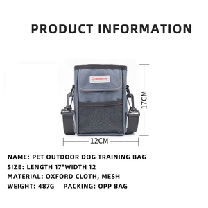 Luxury Pet Training Bag with Foldable Waist Shoulder Strap Sustainable <b>Dog</b> Treat Pouch for Puppy Classic Style Slings - Product Image 5