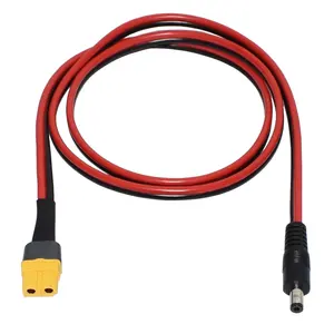 DC5.5x2.1mm to XT60 Charging Cable XT60 Female Bullet Connector to DC5521mm Female Jack Adapter Cable for TS100 Soldering Iron
